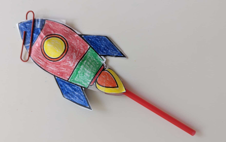 how to make a straw rocket kids blog​