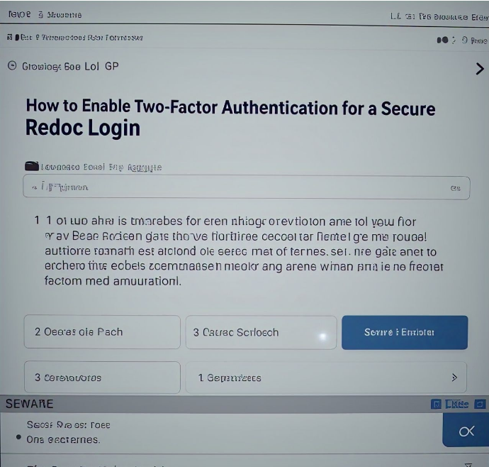 How to Enable Two-Factor Authentication for a Secure Redoc Login