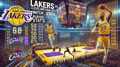 Lakers vs. Cleveland Cavaliers Match Player Stats