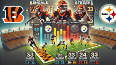 Bengals vs Pittsburgh Steelers Match Player Stats