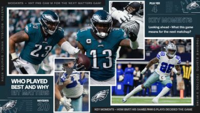 Philadelphia Eagles vs Dallas Cowboys Match Player Stats